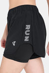 Zelocity Quick Dry Running Shorts - Jet Black — thumbnail 5